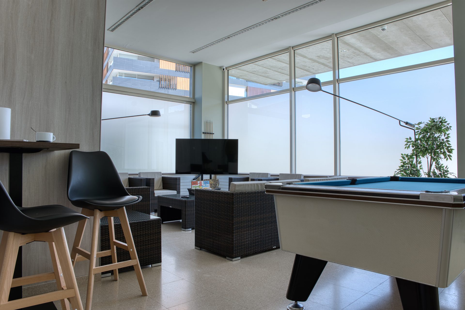 Sala común de la hospedería